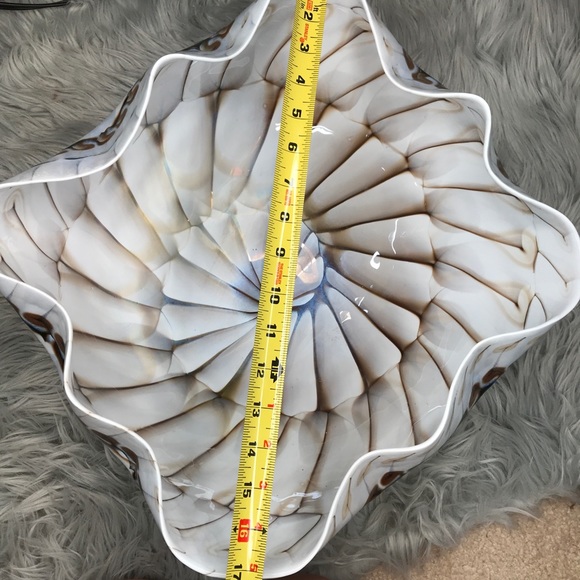 RARE Murano Glass Shell Bowl Handmade in Italy - Picture 7 of 8